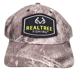 Realtree Camo Snap Adjustable Hat Grey One Size